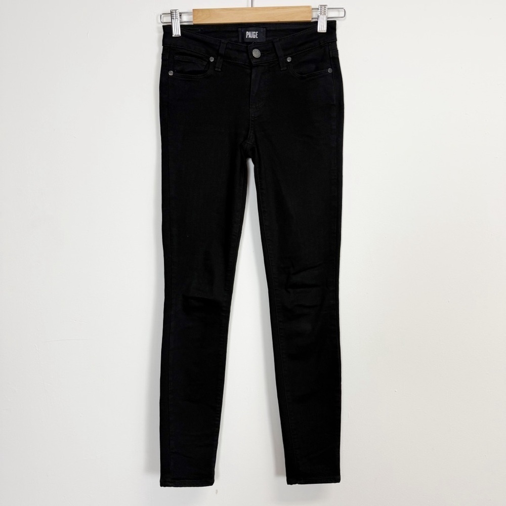 Paige Verdugo Jeans Womens 24 Black Jeans Ultra Skinny Cotton Blend